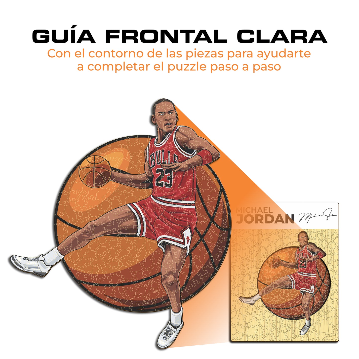Michael Jordan - Rompecabezas de Madera