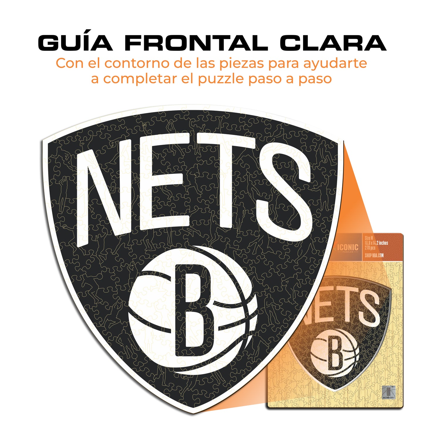 Brooklyn Nets™ Logo Puzle de Madera