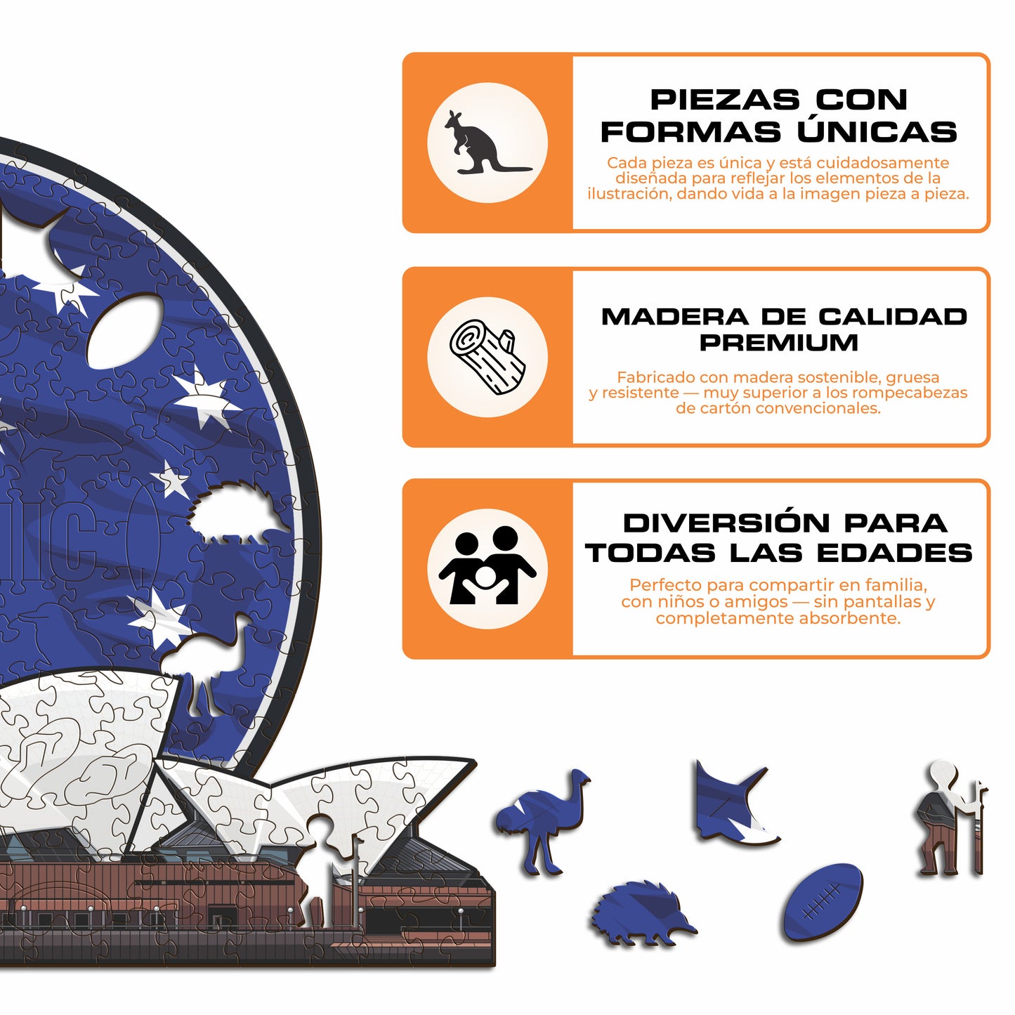 Sydney Opera House - Rompecabezas de Madera