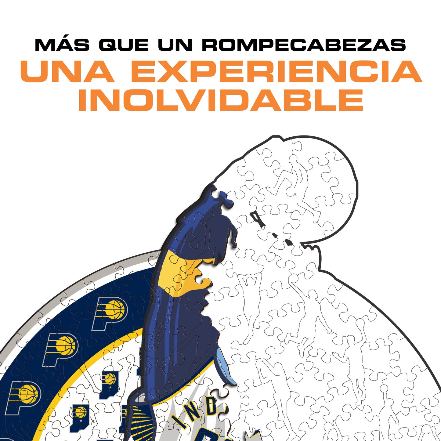 Indiana Pacers™ Mascota Puzle de Madera