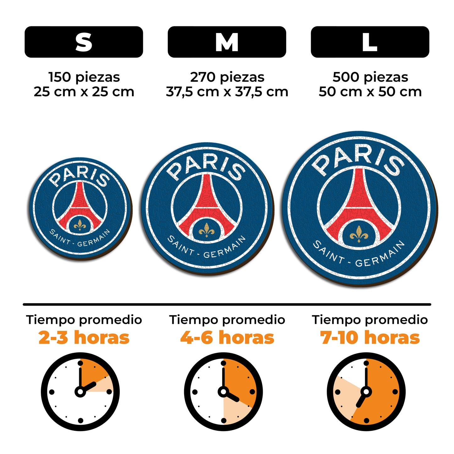 Paris Saint-Germain FC® Logo - Rompecabezas de Madera