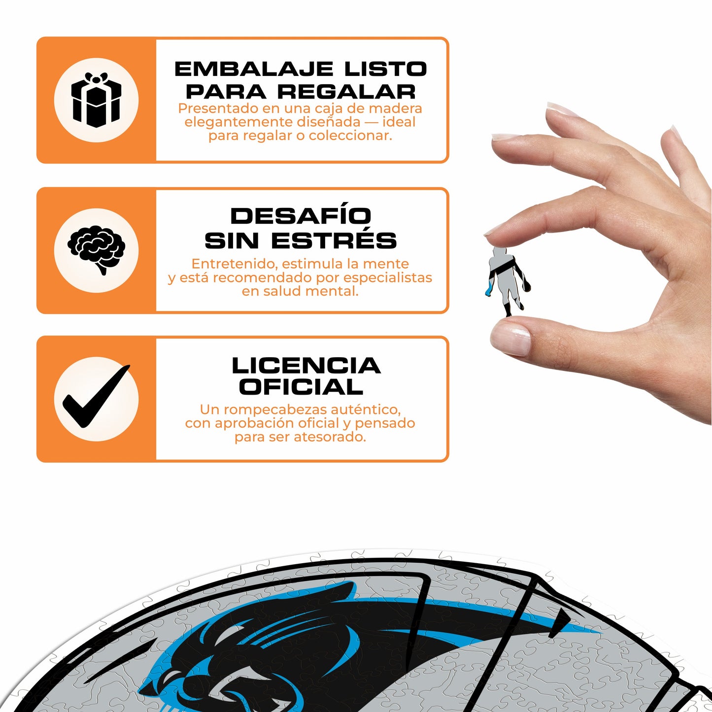 Carolina Panthers™ Casco - Rompecabezas de Madera