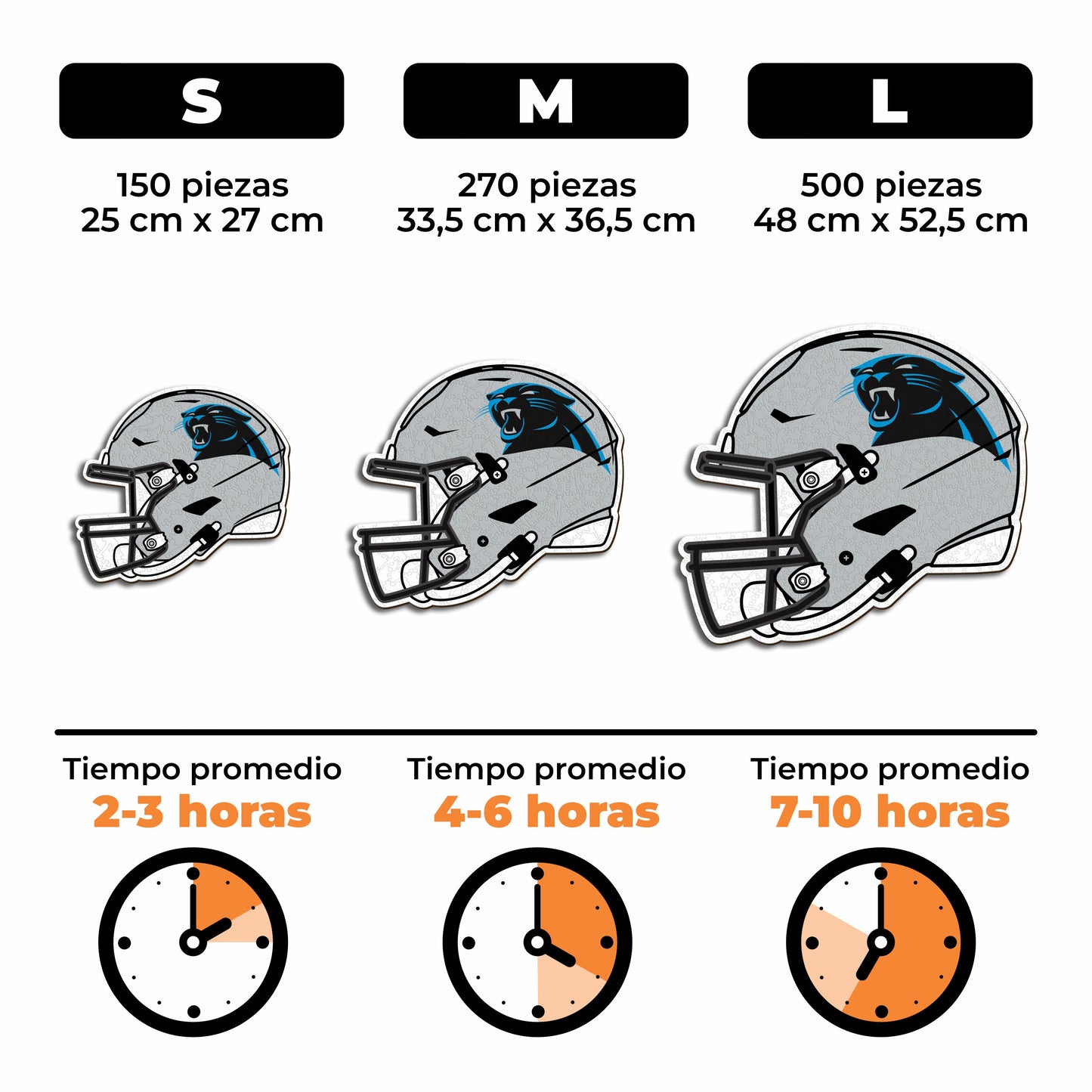 Carolina Panthers™ Casco - Rompecabezas de Madera