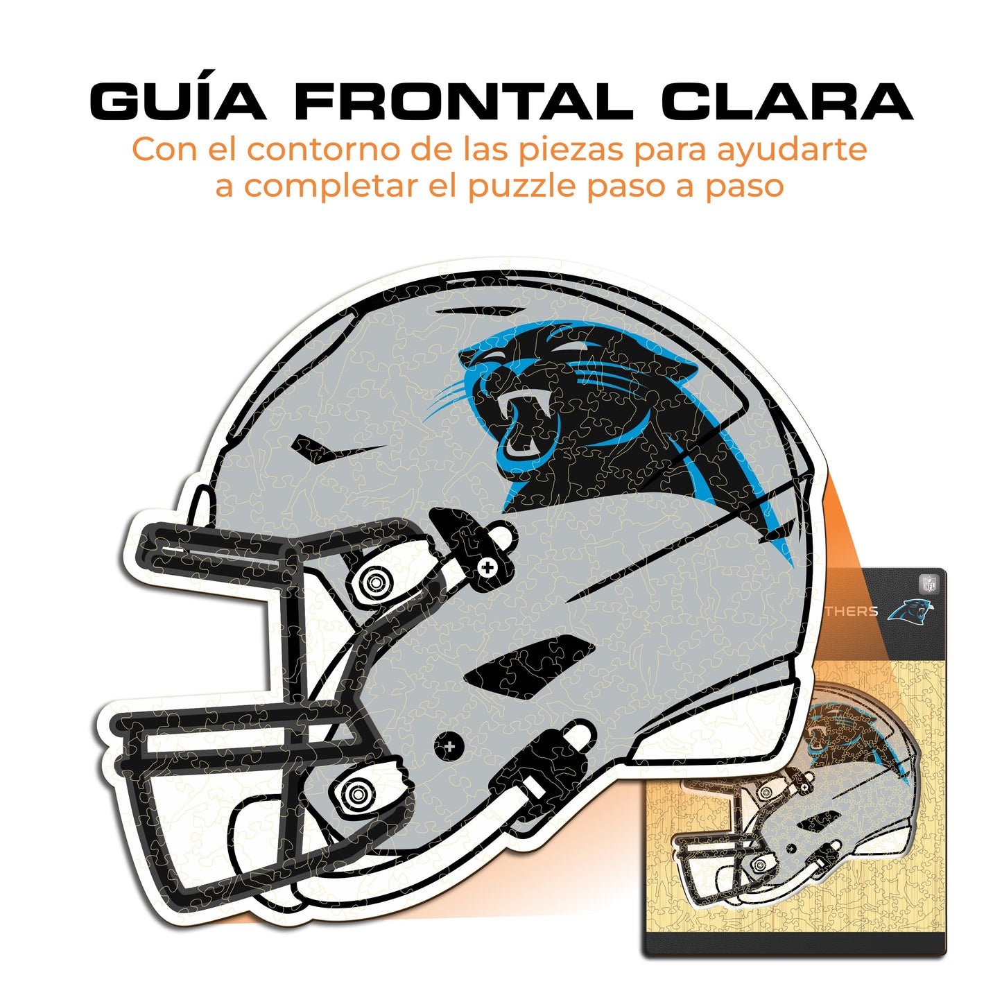 Carolina Panthers™ Casco - Rompecabezas de Madera