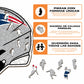 New England Patriots™ Casco - Rompecabezas de Madera