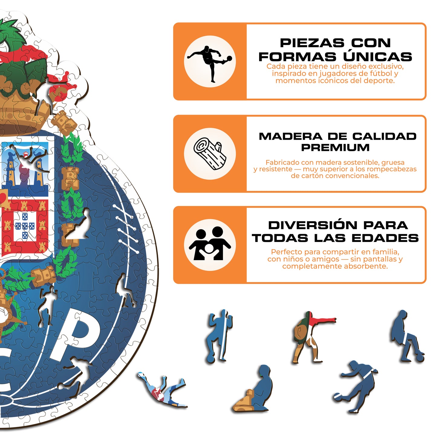 FC Porto® Logo - Rompecabezas de Madera