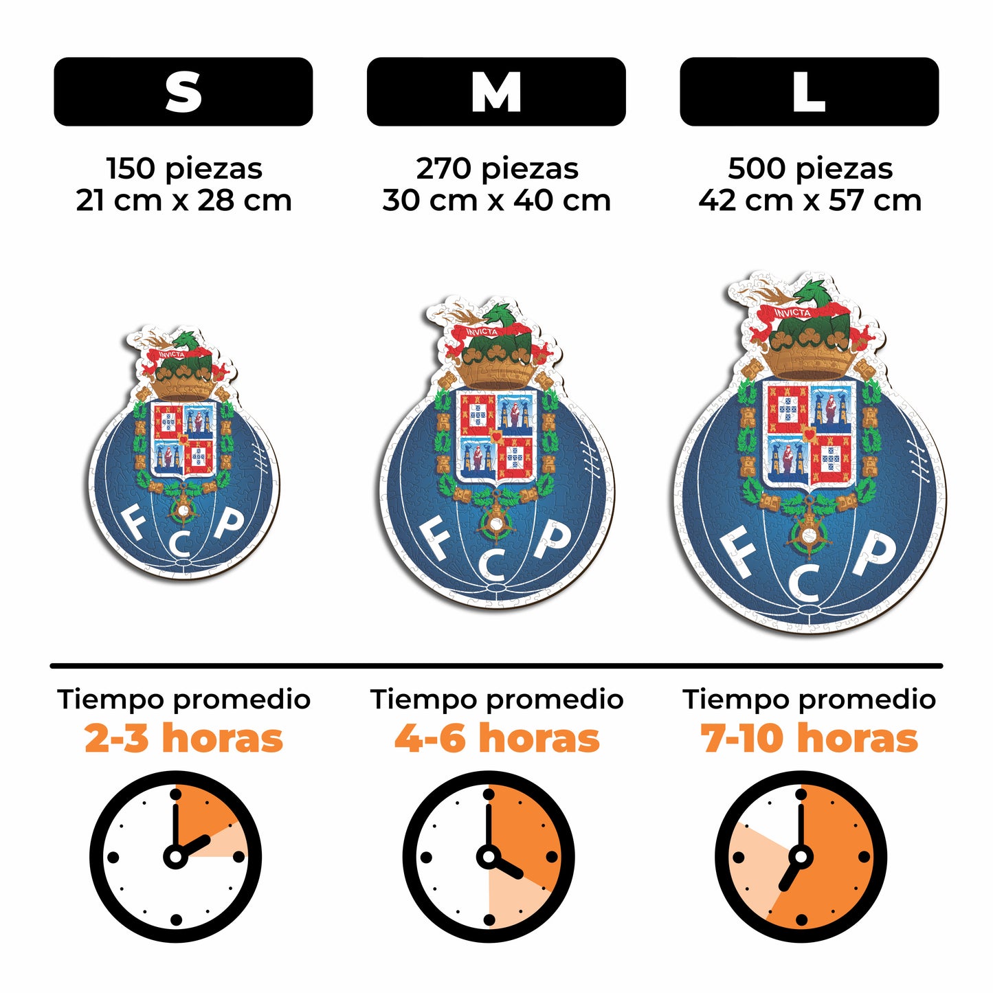 FC Porto® Logo - Rompecabezas de Madera