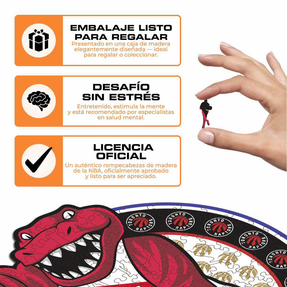 Toronto Raptors™ Mascota Puzle de Madera