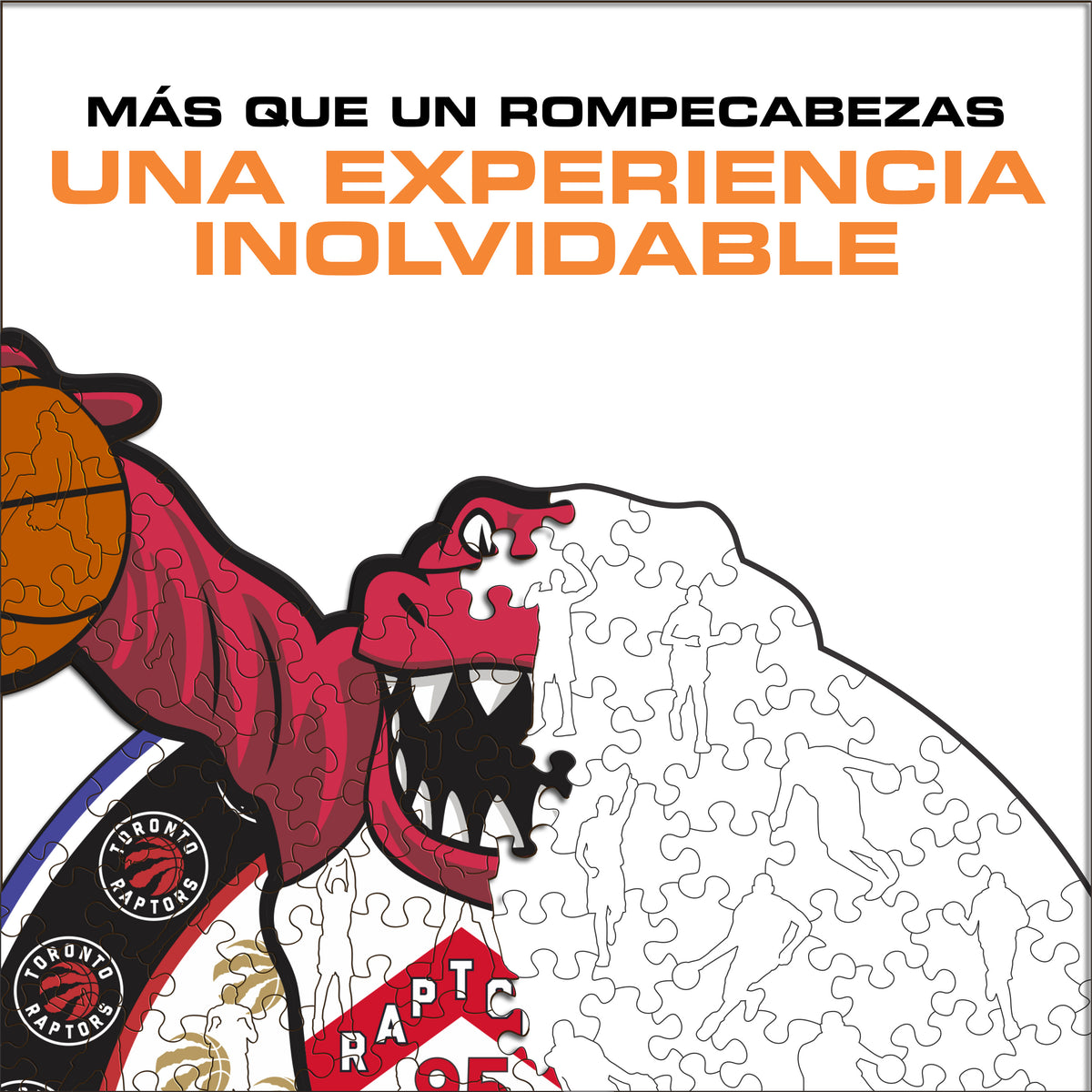 Toronto Raptors™ Mascota Puzle de Madera