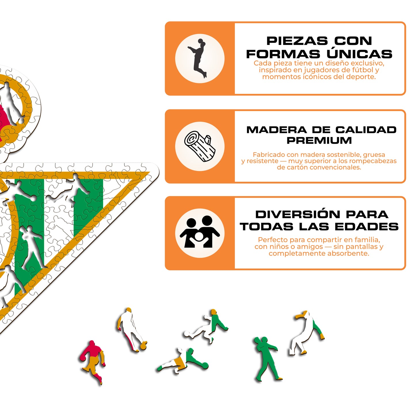 Real Betis® Logo - Rompecabezas de Madera