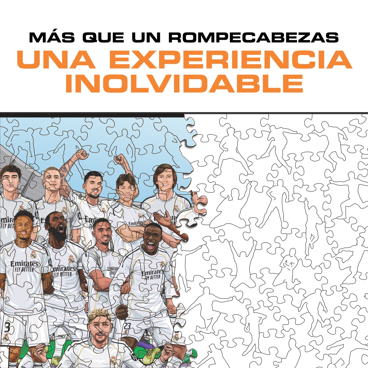 Real Madrid CF® Equipo 25/26 - Puzzle de Madera