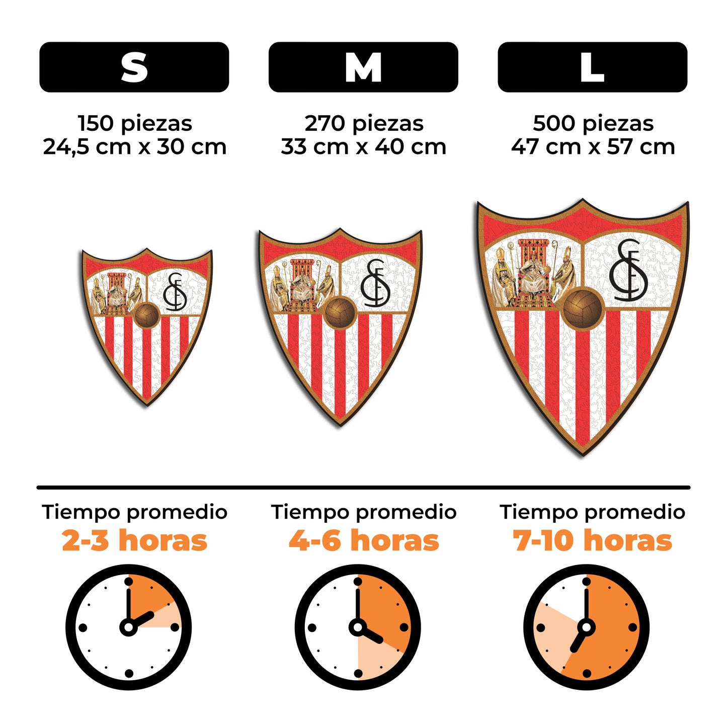 Sevilla FC® Logo - Rompecabezas de Madera