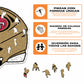 San Francisco 49ers™ Casco - Rompecabezas de Madera