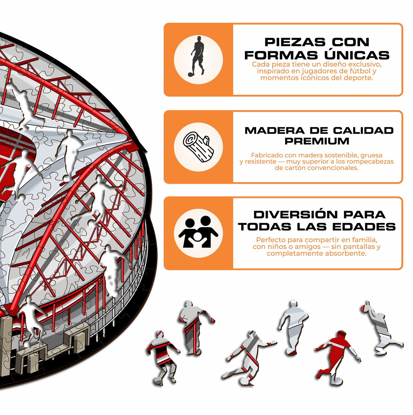 Estádio do SL Benfica® - Rompecabezas de Madera