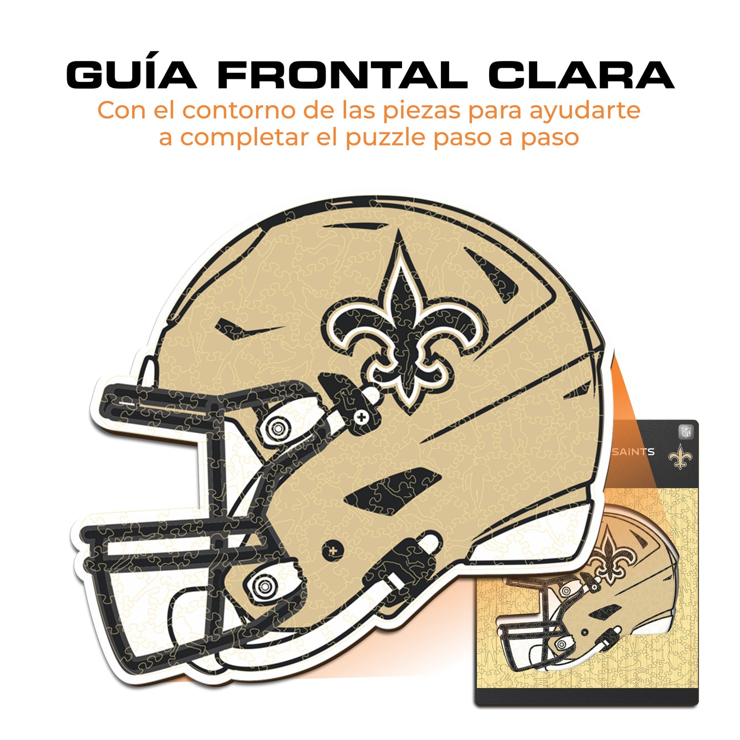 New Orleans Saints™ Casco - Rompecabezas de Madera