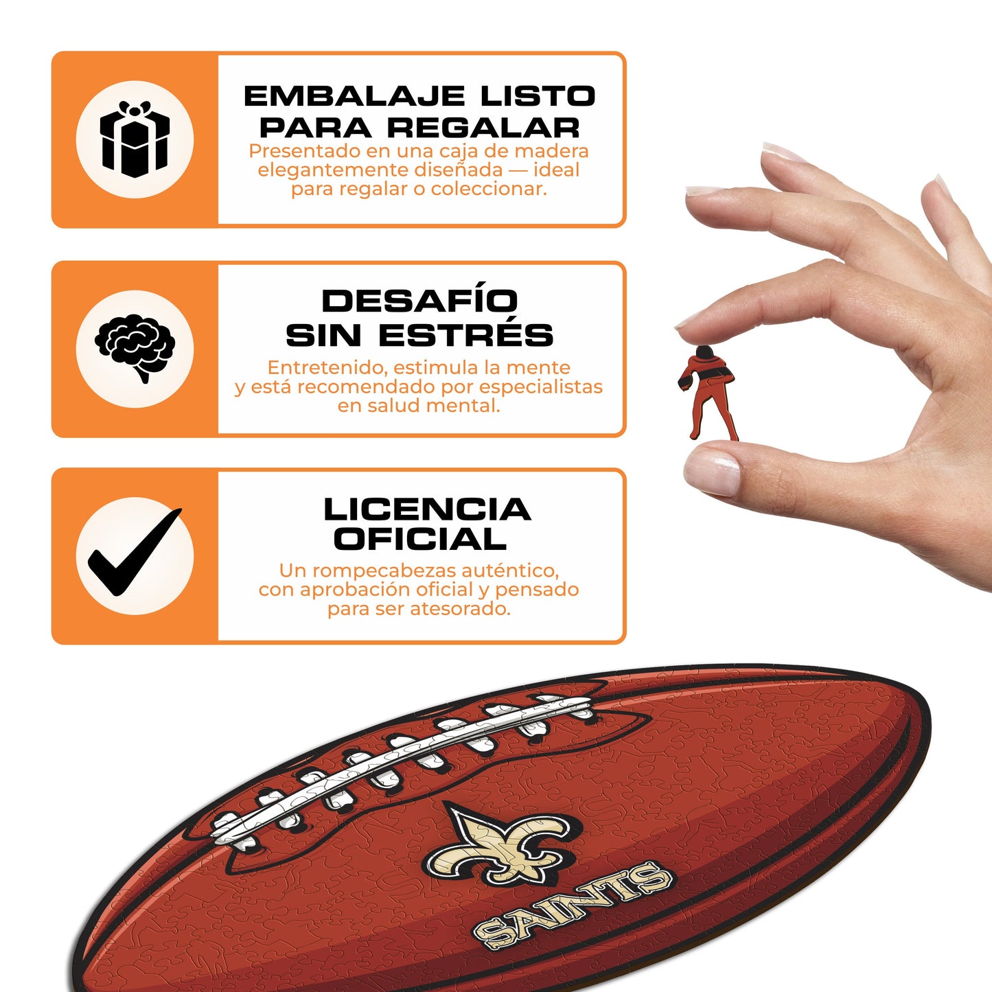 New Orleans Saints™ - Rompecabezas de Madera
