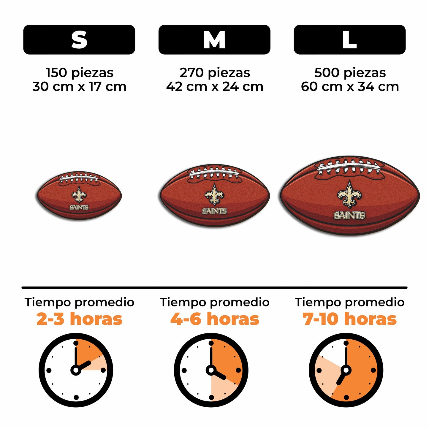 New Orleans Saints™ - Rompecabezas de Madera