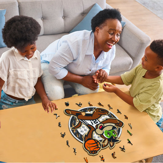 San Antonio Spurs™ Mascota - Puzzle de Madera
