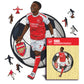 Bukayo Saka Puzle de Madera