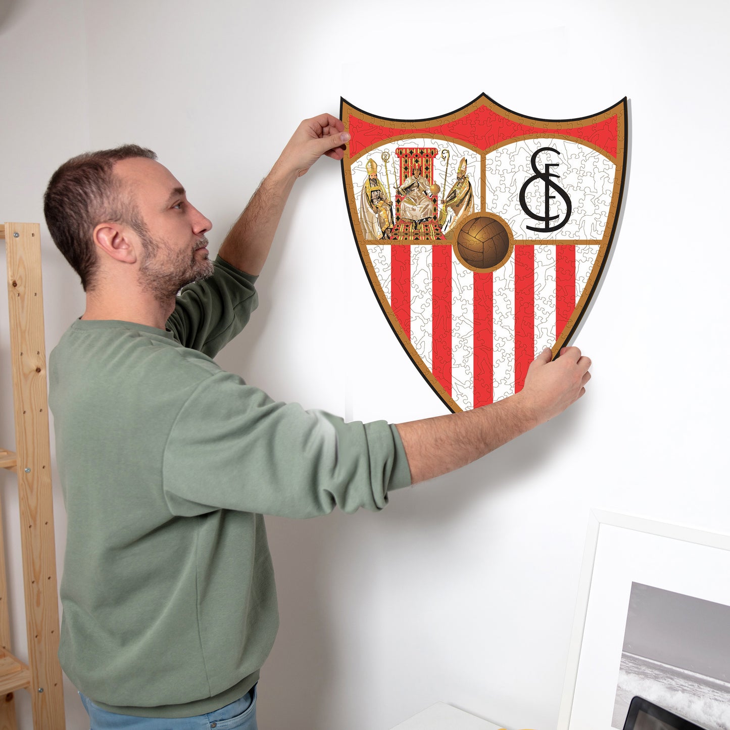 Sevilla FC® Logo - Rompecabezas de Madera