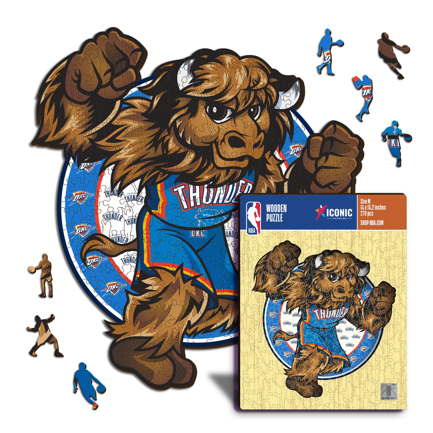 Oklahoma City Thunder™ Mascota - Puzzle de Madera