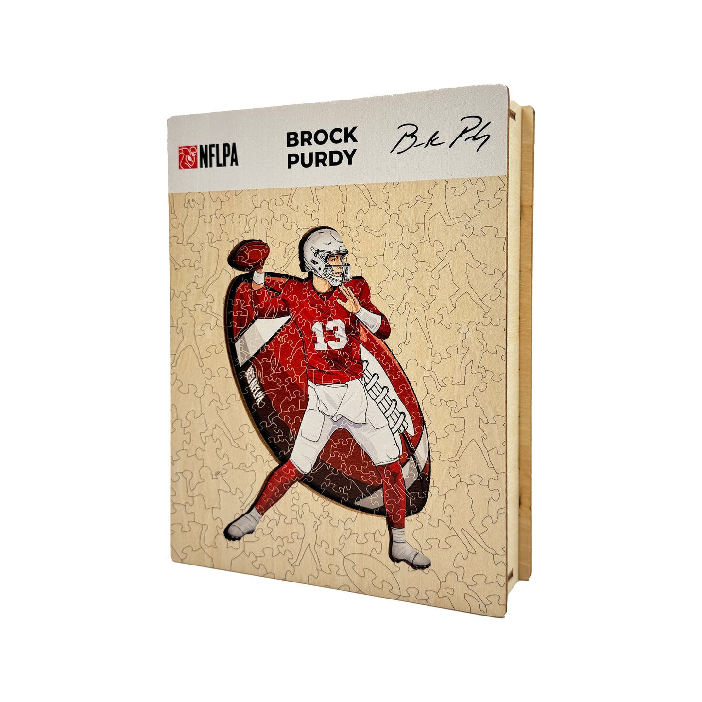 Brock Purdy - Rompecabezas de Madera