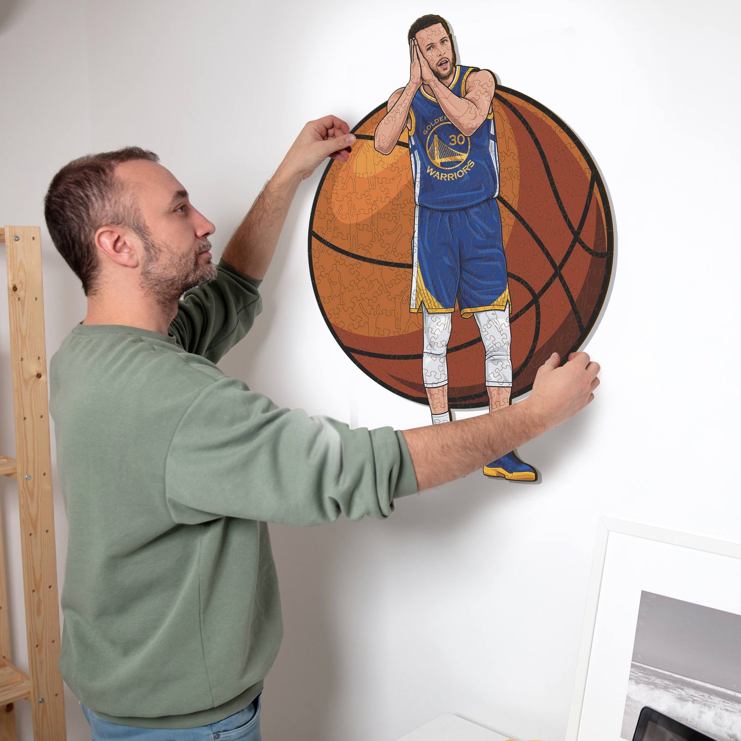 Stephen Curry - Rompecabezas de Madera