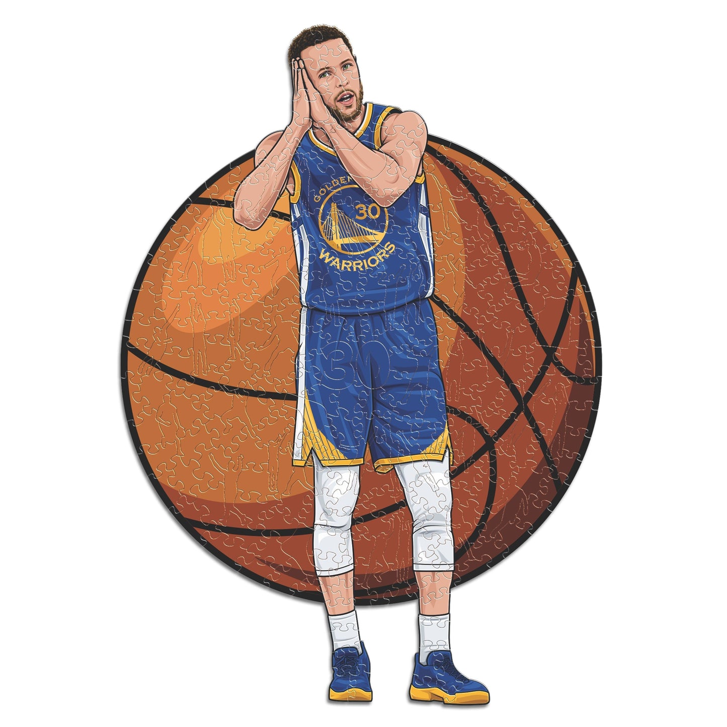 Stephen Curry - Rompecabezas de Madera