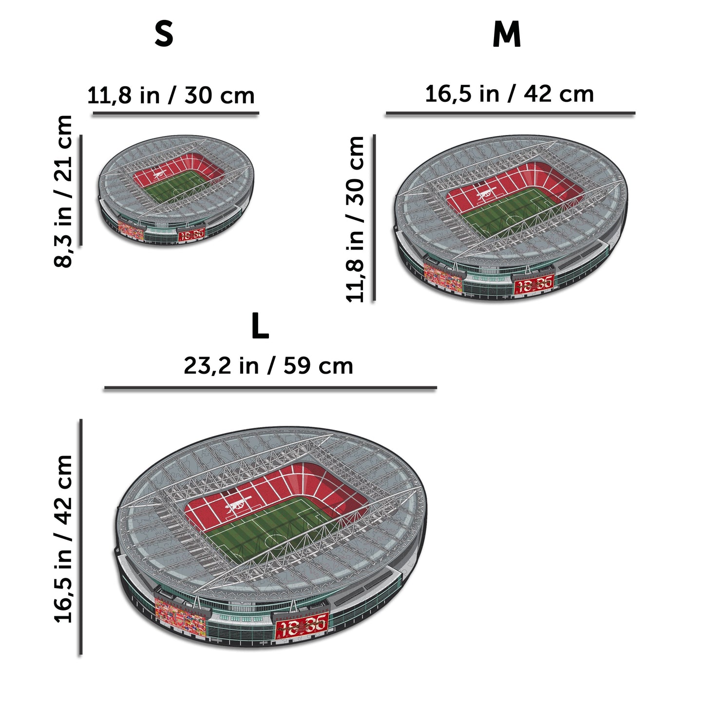 Arsenal FC® Emirates Stadium - Rompecabezas de Madera