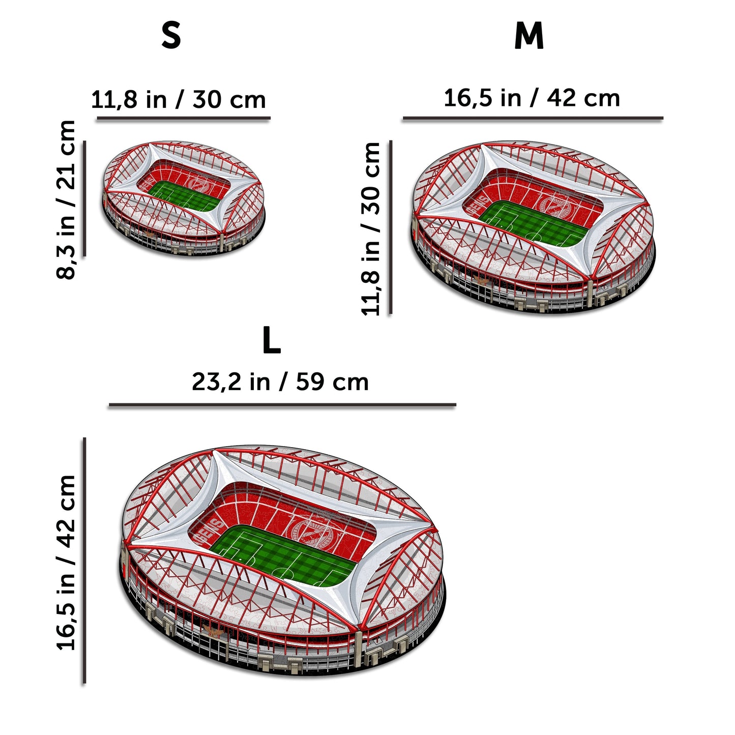 Estádio do SL Benfica® - Rompecabezas de Madera