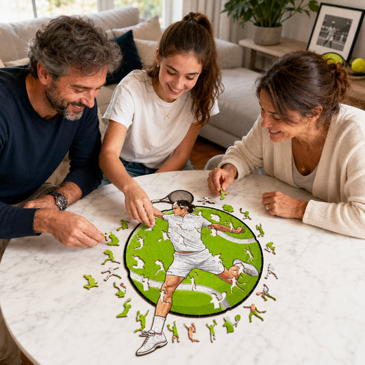 Roger Federer - Puzzle de Madera