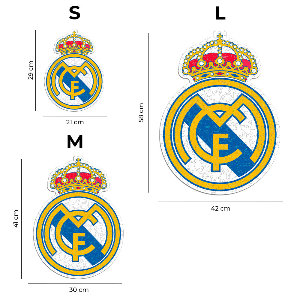 Real Madrid CF® Logo - Rompecabezas de Madera