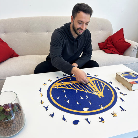 Golden State Warriors™ Logo Puzle de Madera