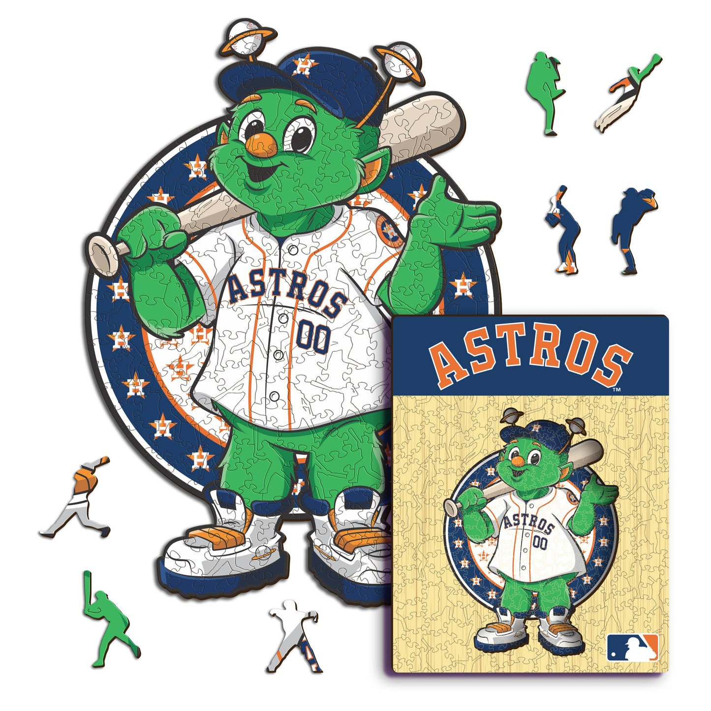 Houston Astros™ Mascota - Rompecabezas de Madera