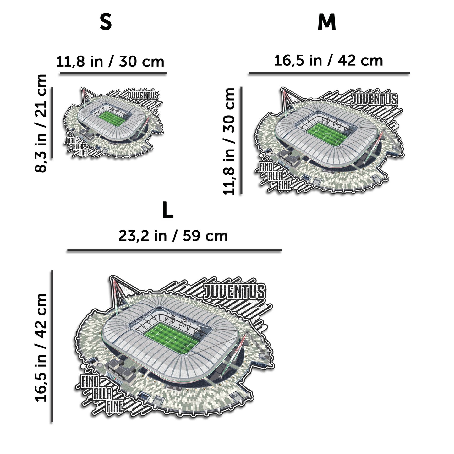 Juventus FC® Allianz Stadium - Rompecabezas de Madera