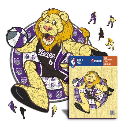 Sacramento Kings™ Mascota Puzle de Madera