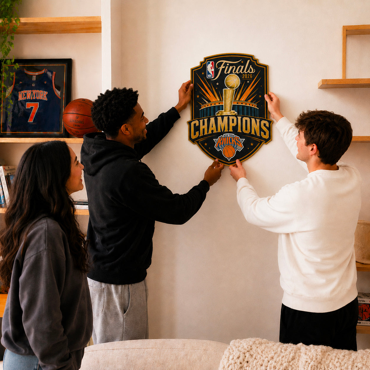New York Knicks™ 2026 NBA Champions - Puzzle de Madera