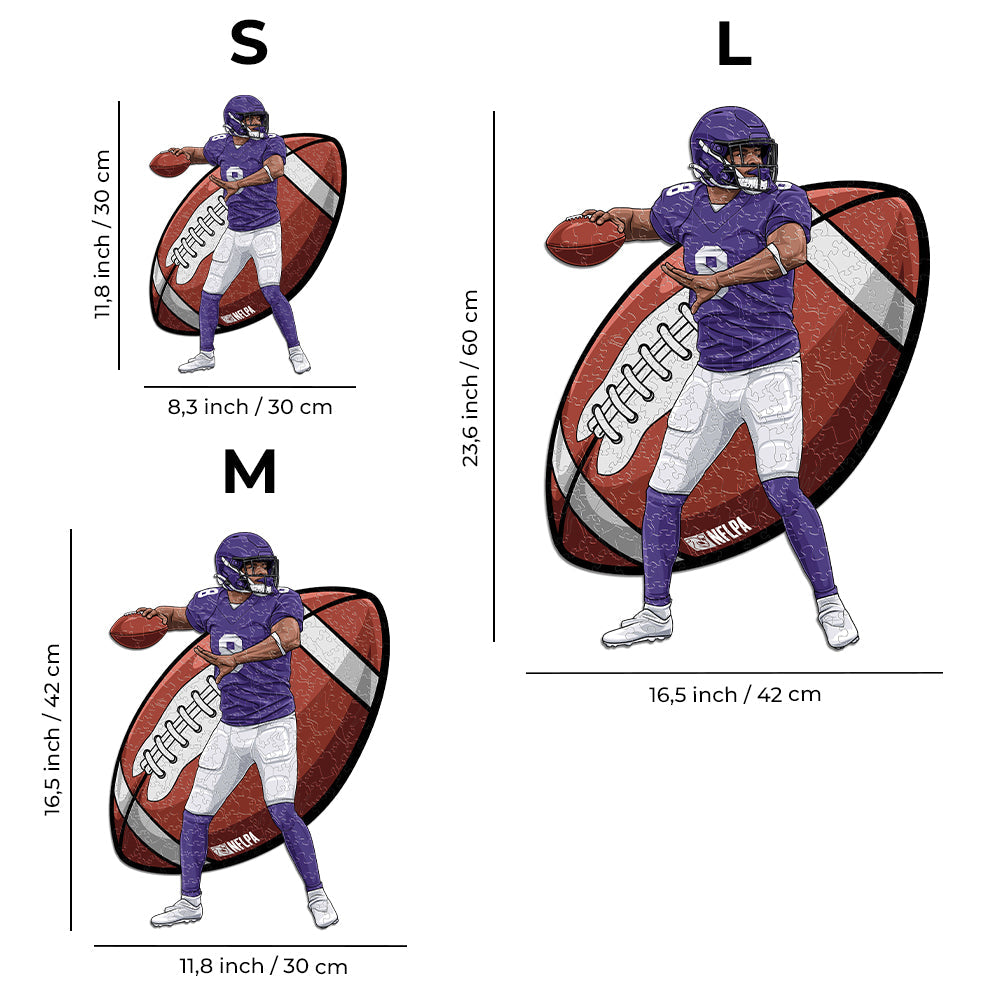 Lamar Jackson - Rompecabezas de Madera