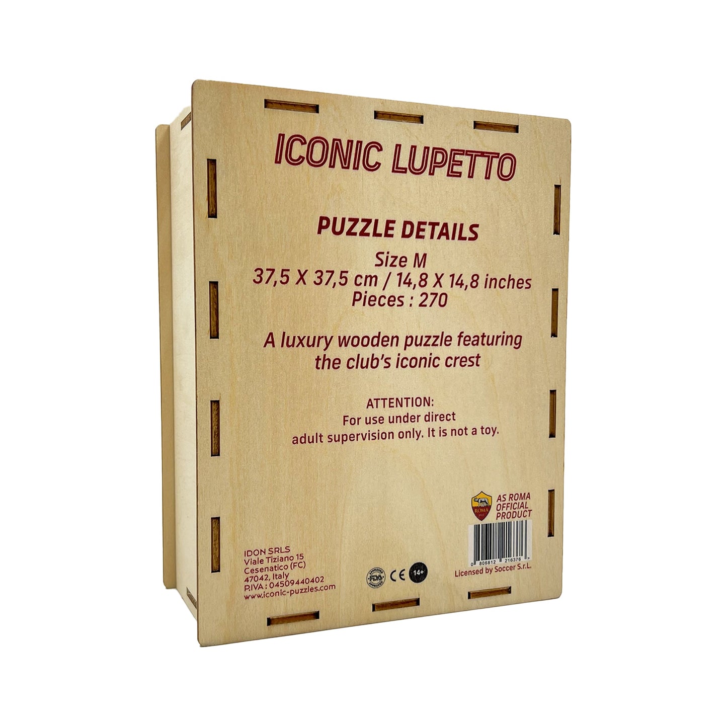 AS Roma® Logo Lupetto - Rompecabezas de Madera