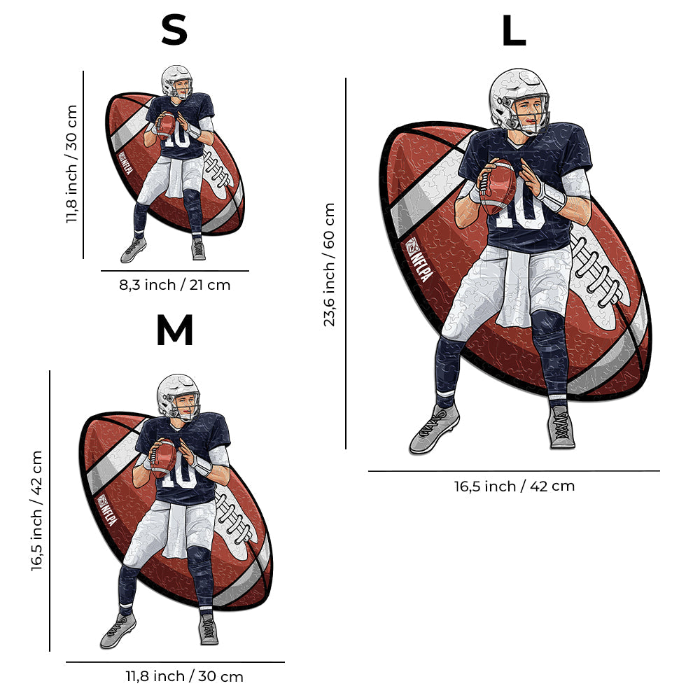 Mac Jones - Rompecabezas de Madera