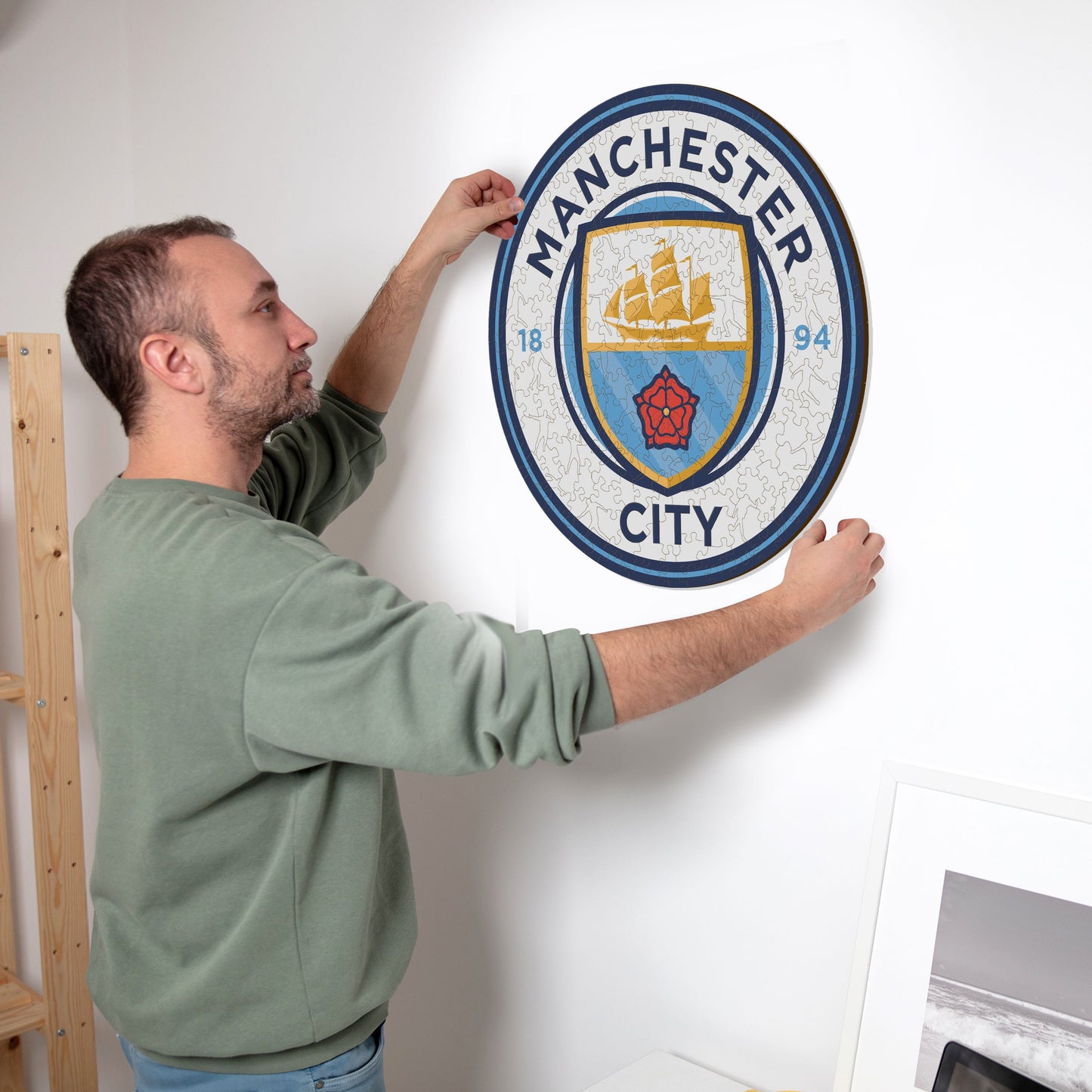 Manchester City FC® Logo - Rompecabezas de Madera