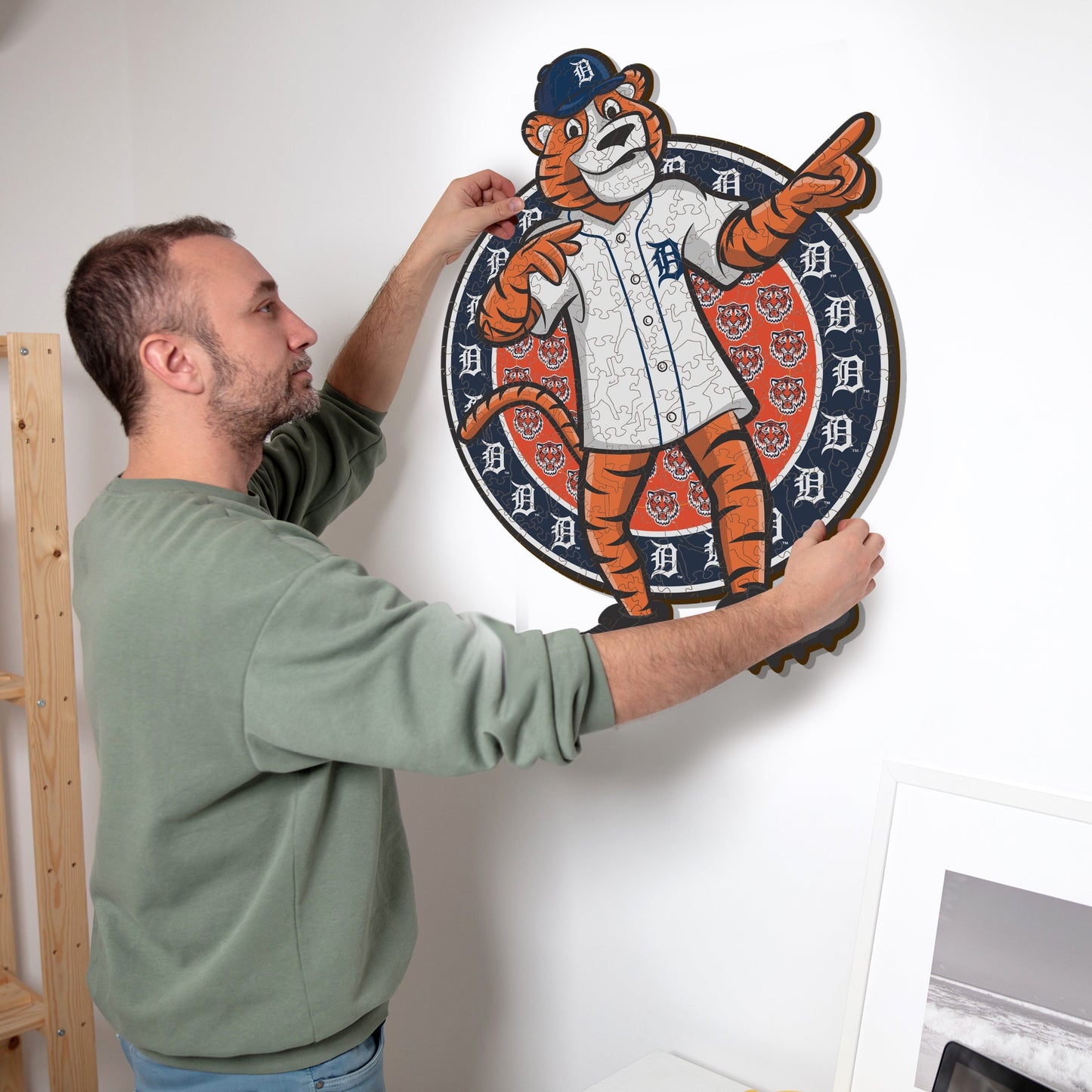 Detroit Tigers™ Mascota - Rompecabezas de Madera