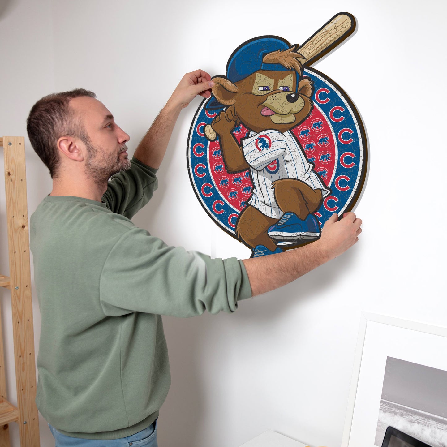 Chicago Cubs™ Mascota - Rompecabezas de Madera