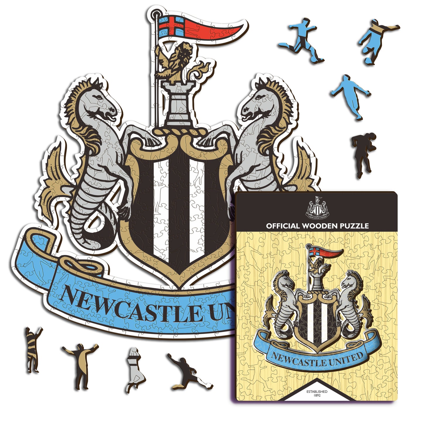 Newcastle United FC® Logo - Rompecabezas de Madera