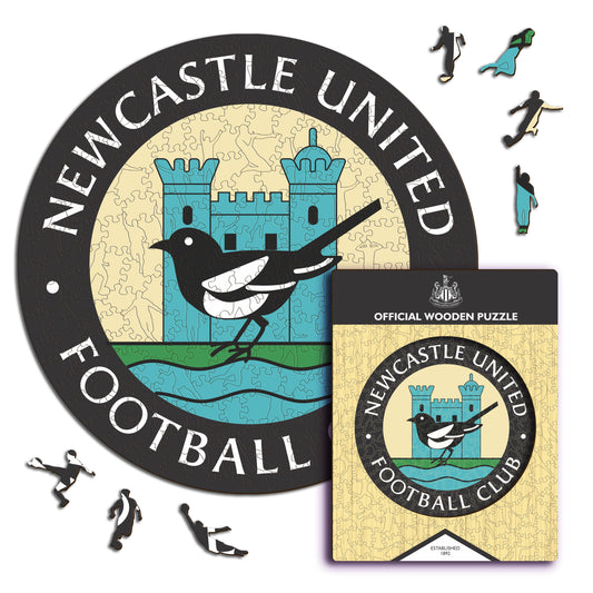 Newcastle United FC® Retro Logo - Rompecabezas de Madera