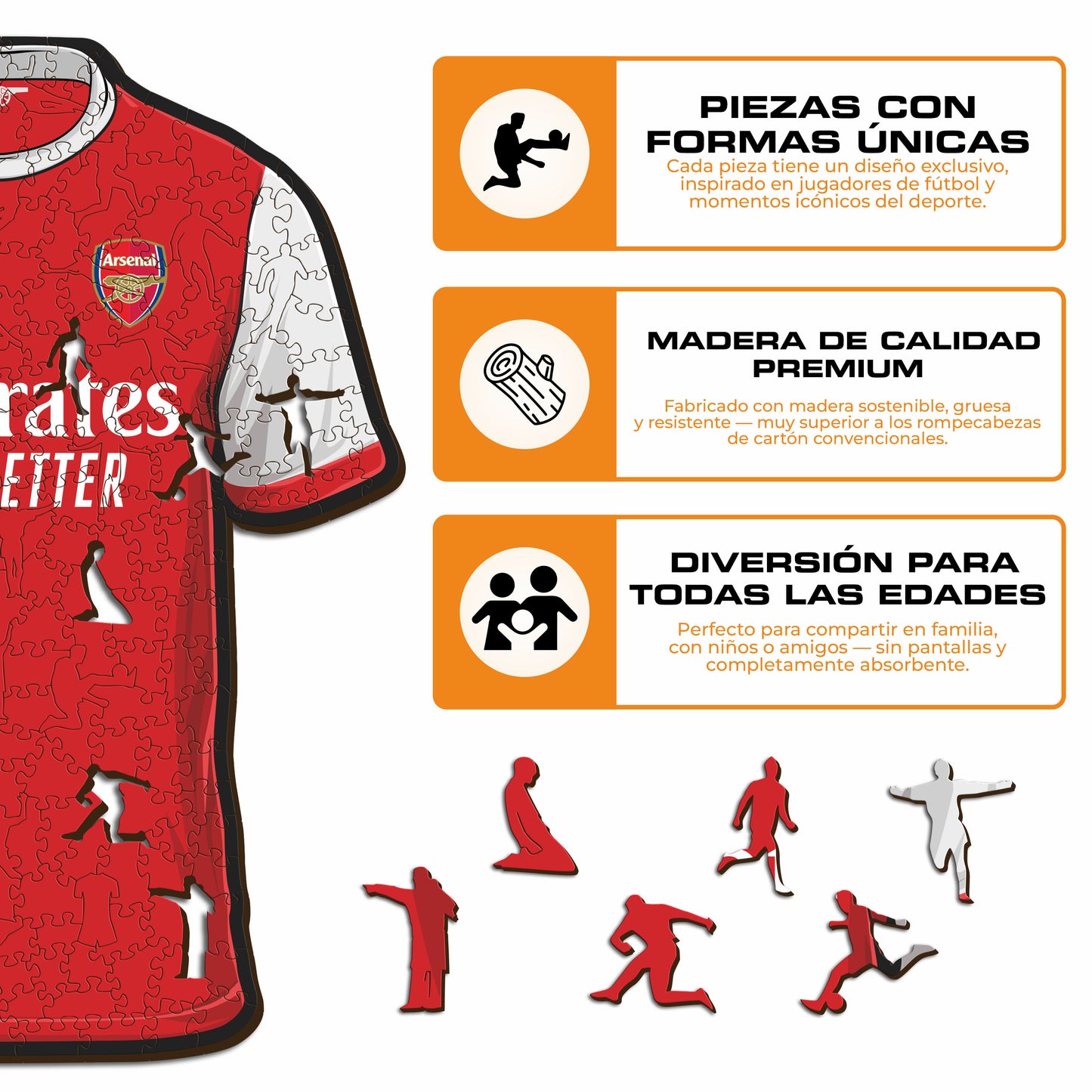 Arsenal FC® Camiseta - Rompecabezas de Madera
