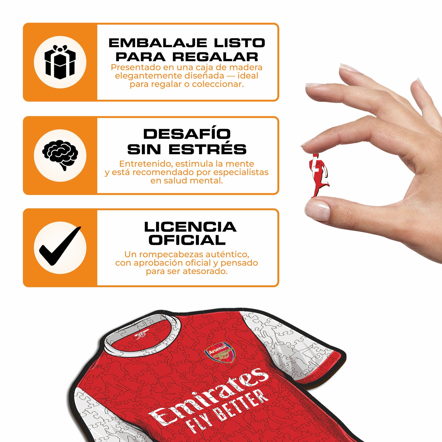 Arsenal FC® Camiseta - Rompecabezas de Madera