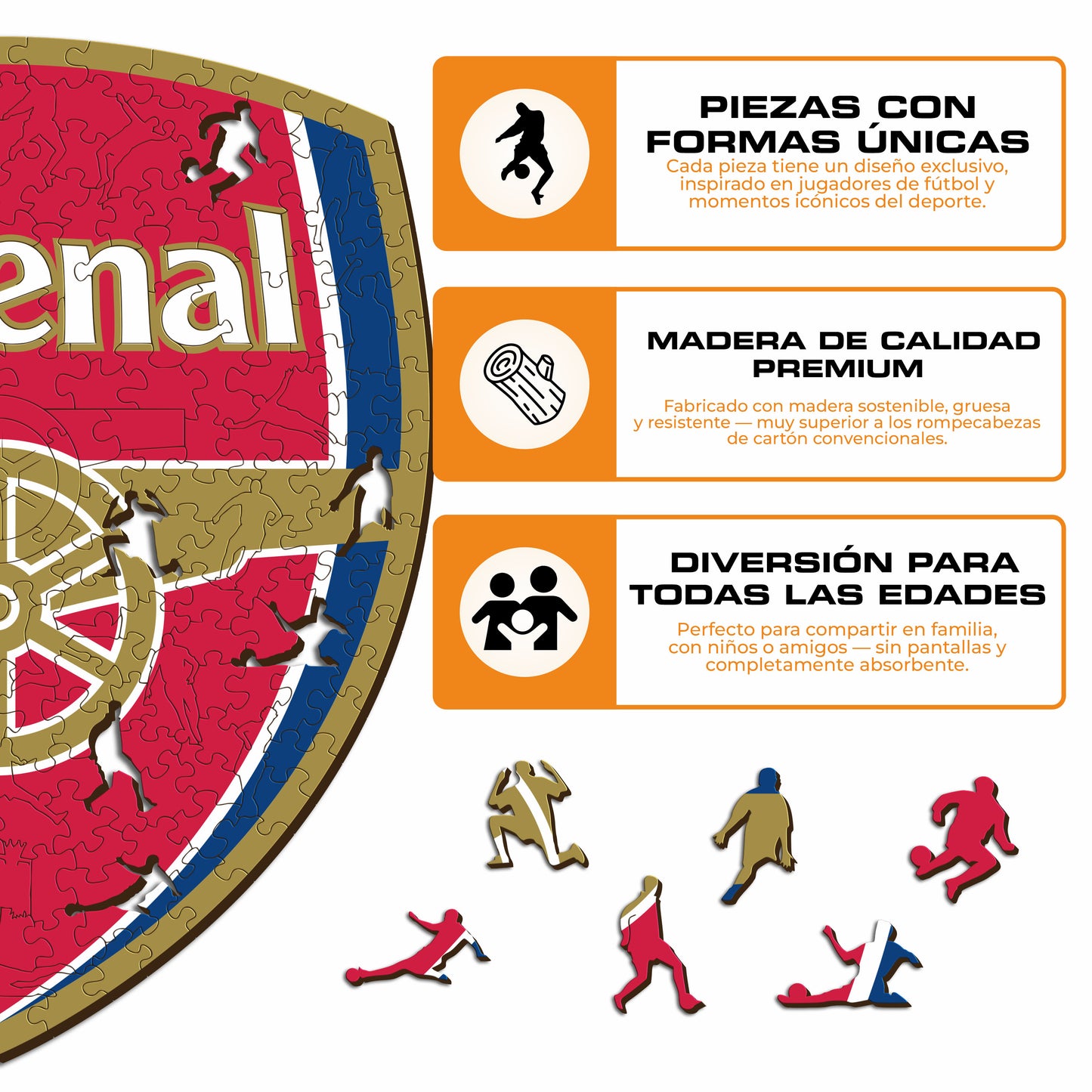 Arsenal FC® Logo - Rompecabezas de Madera