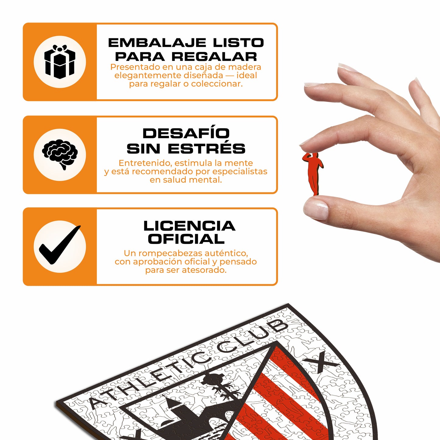 Athletic Club® Logo - Rompecabezas de Madera