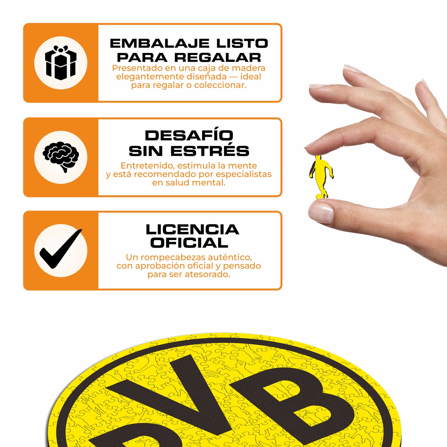 Logo Borussia Dortmund® Puzle de Madera